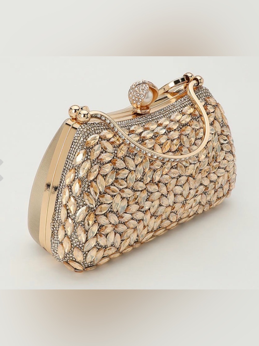 Crystal Frame Clutch HandBag